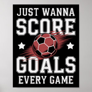 Voetbalspeler Scoort Meer Doelpunten Grroots Voor  Poster