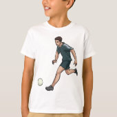 Voetbalspeler T-shirt (Voorkant)
