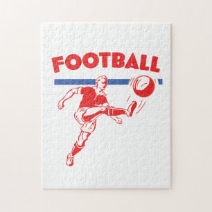 Voetbalspeler uit de jaren 50 legpuzzel