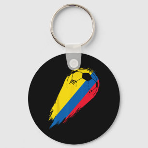 Voetbalspeler Van Trots Colombia Sleutelhanger