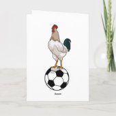 Voetbalspeler Voetbal Kaart (Achterkant)