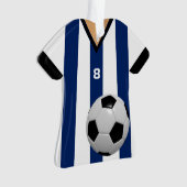 Voetbalspeler Voetbalder op maat Ornament (voorkant)