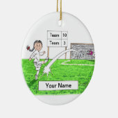 Voetbalspeler - Vrouw Keramisch Ornament (Rechts)