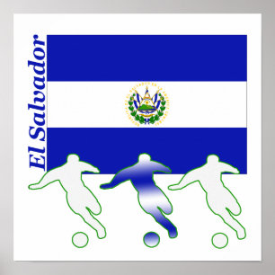 Voetbalspelers - El Salvador Poster
