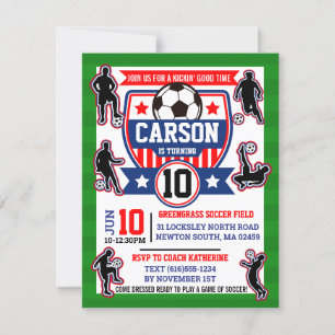 Voetbalspelers Jongens Football Verjaardagsfeest Kaart