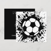 voetbalsplatt kaart (Voorkant / Achterkant)