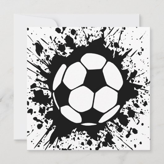 voetbalsplatt kaart (Voorkant)