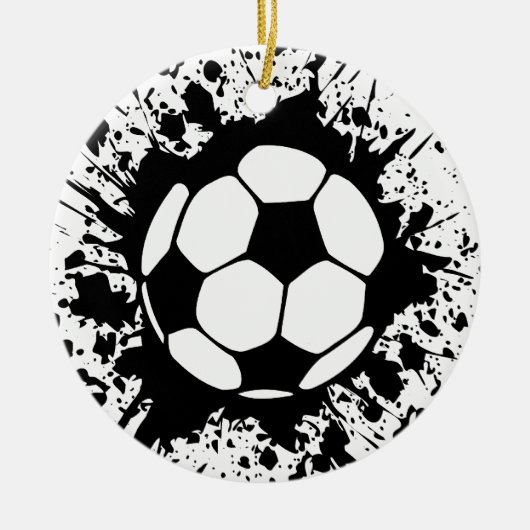 voetbalsplatt keramisch ornament (Voorkant)