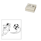 voetbalstempel 	rubberstempel (Gestempeld)