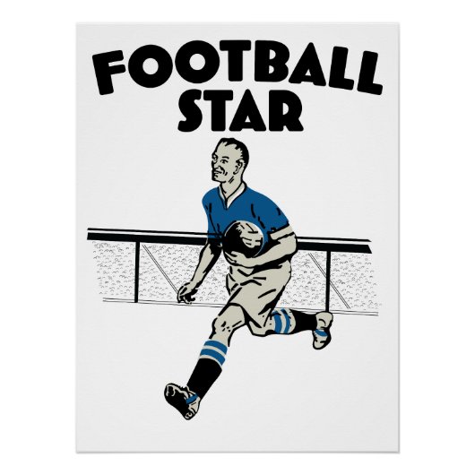 Voetbalster Perfect Poster (Voorkant)