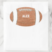 Voetbalsticker met naam ovale sticker (Tas)