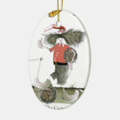 voetbalteam keramisch ornament (Links)