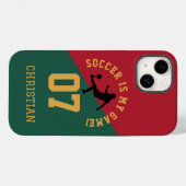 Voetbalteam Rugnummer Design Case-Mate iPhone Case (Achterkant (horizontaal))