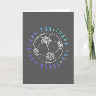 Voetbalteam Waardering Bedankkaart