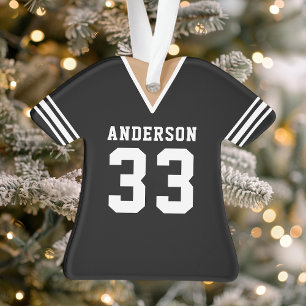 Voetbaltenue Sportteam Uniform Zwart Ornament