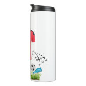 Voetbalthema | Gepersonaliseerd Thermosbeker (Geroteerd rechts)