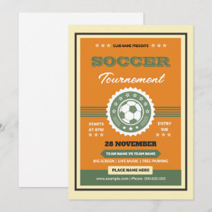 Voetbaltoernooi Flyer Sjabloon