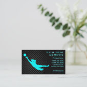 Voetbaltraining aangepaste visitekaartjes (Staand voorkant)