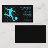 Voetbaltraining aangepaste visitekaartjes (Voorkant / Achterkant)