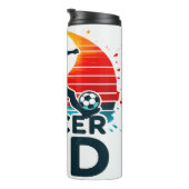 Voetbalvader: Sunset Striker Silhouette Thermosbeker (Geroteerd rechts)