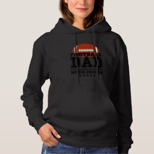 Voetbalvader zoals een gewone vader maar veel cool hoodie