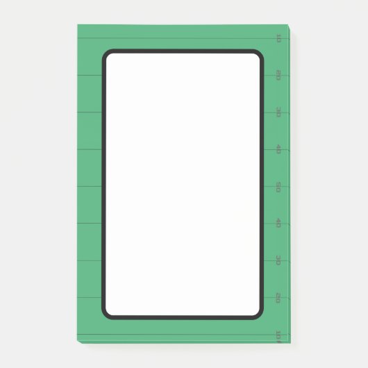 Voetbalveld frame post-it® notes (Voorkant)
