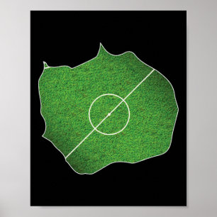 Voetbalveld van Bouvet Eiland Poster