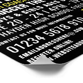 Voetbalveld, Voetbalkamp Adverteren Poster (Hoek)