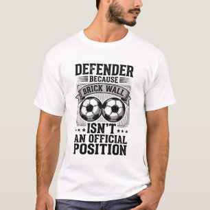 Voetbalverdediger Bakstenen Muur Vintage Shirt Ont