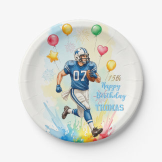 Voetbalverjaardag, Ballonnen, Vuurwerk, Plezier Papieren Bordje