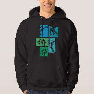 Voetbalvoetballer Midfielder Hoodie