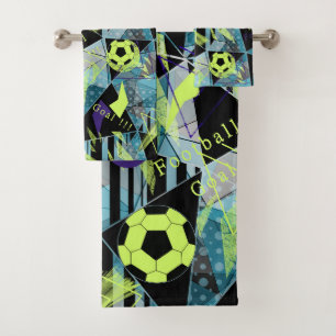 voetbalwedstrijd bad handdoek