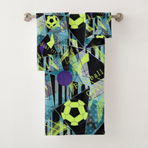 voetbalwedstrijd bad handdoek
