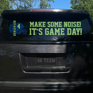 Voetbalwedstrijd Dag Achterruitstickers voor SUV Raamsticker