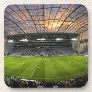 Voetbalwedstrijd, Forsyth Barr Stadium, Dunedin Onderzetter