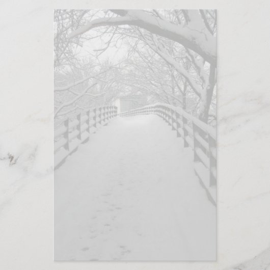 Voetbrug Briefpapier (Voorkant)