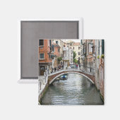 Voetbrug in Venetië Magneet (Voorkant / Achterkant)