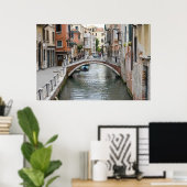 Voetbrug in Venetië Poster (Thuiskantoor)