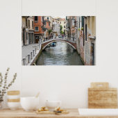 Voetbrug in Venetië Poster (Keuken)