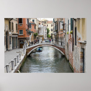 Voetbrug in Venetië Poster
