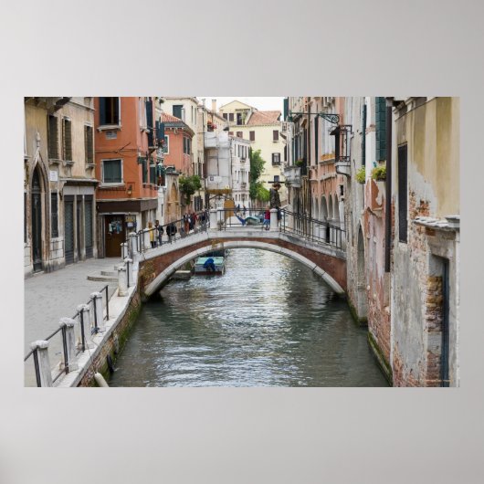 Voetbrug in Venetië Poster (Voorkant)
