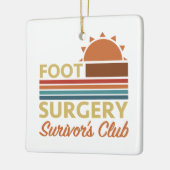 Voetchirurgie herstel Humor Keramisch Ornament (Links)