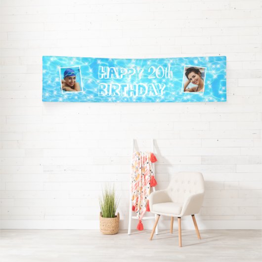 Voetday-poolpartij: stranden partij 2 aangepaste f spandoek (Insitu)