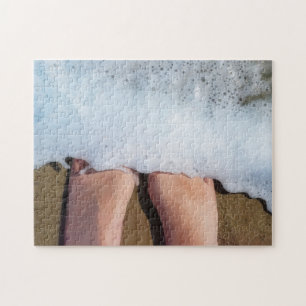 Voeten in de Oceaan Plezierige strandpuzzel Legpuzzel