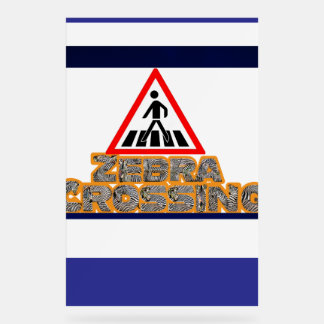Voetganger Crossing Urban Safety Art Acryl Bord