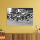 Voetgangers 2 canvas afdruk (Insitu (Woonkamer))