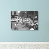 Voetgangers Canvas Afdruk (Insitu (Houten vloer))