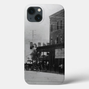 voetgangers, fietsers en paardenwagens iPhone 13 hoesje