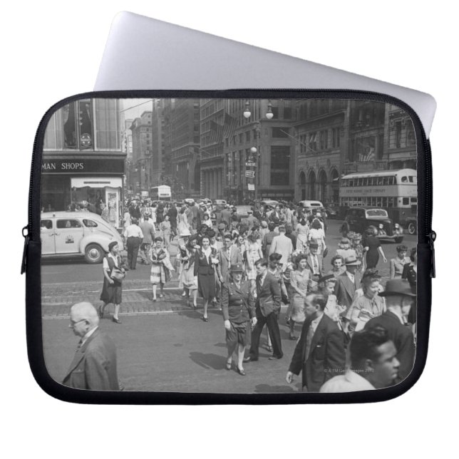 Voetgangers Laptop Sleeve (Voorkant)