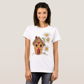 Voethuis en bloemen t-shirt (Voorkant volledig)